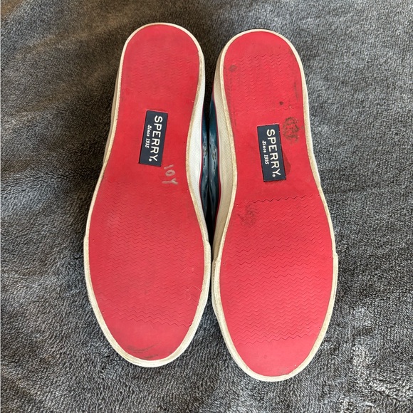 RARE blue and white Sperry Universal Studios Jaws Ltd Ed shoes size 9M - Picture 3 of 8